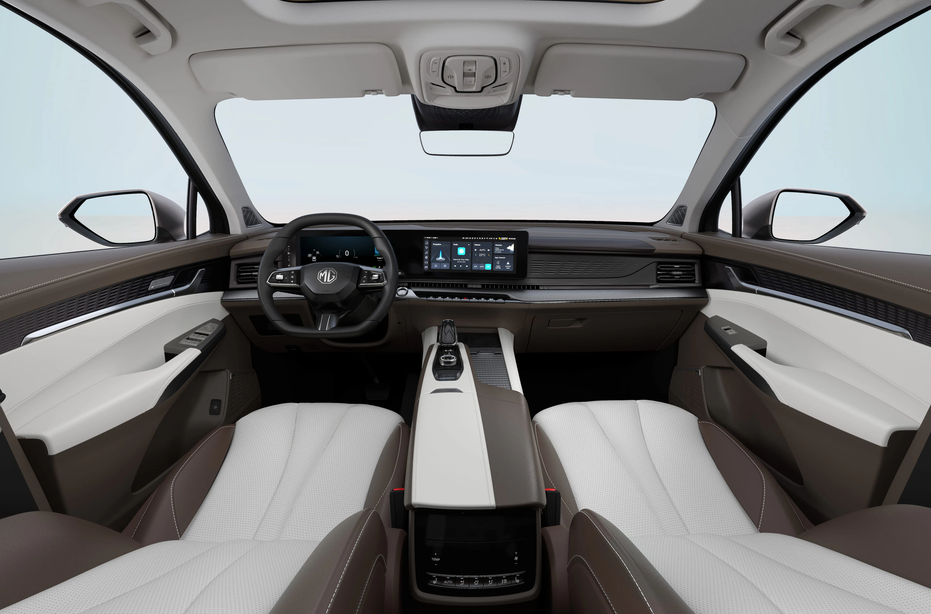 MGS9 PHEV Premium Gloucester Green intérieur beige - intérieur