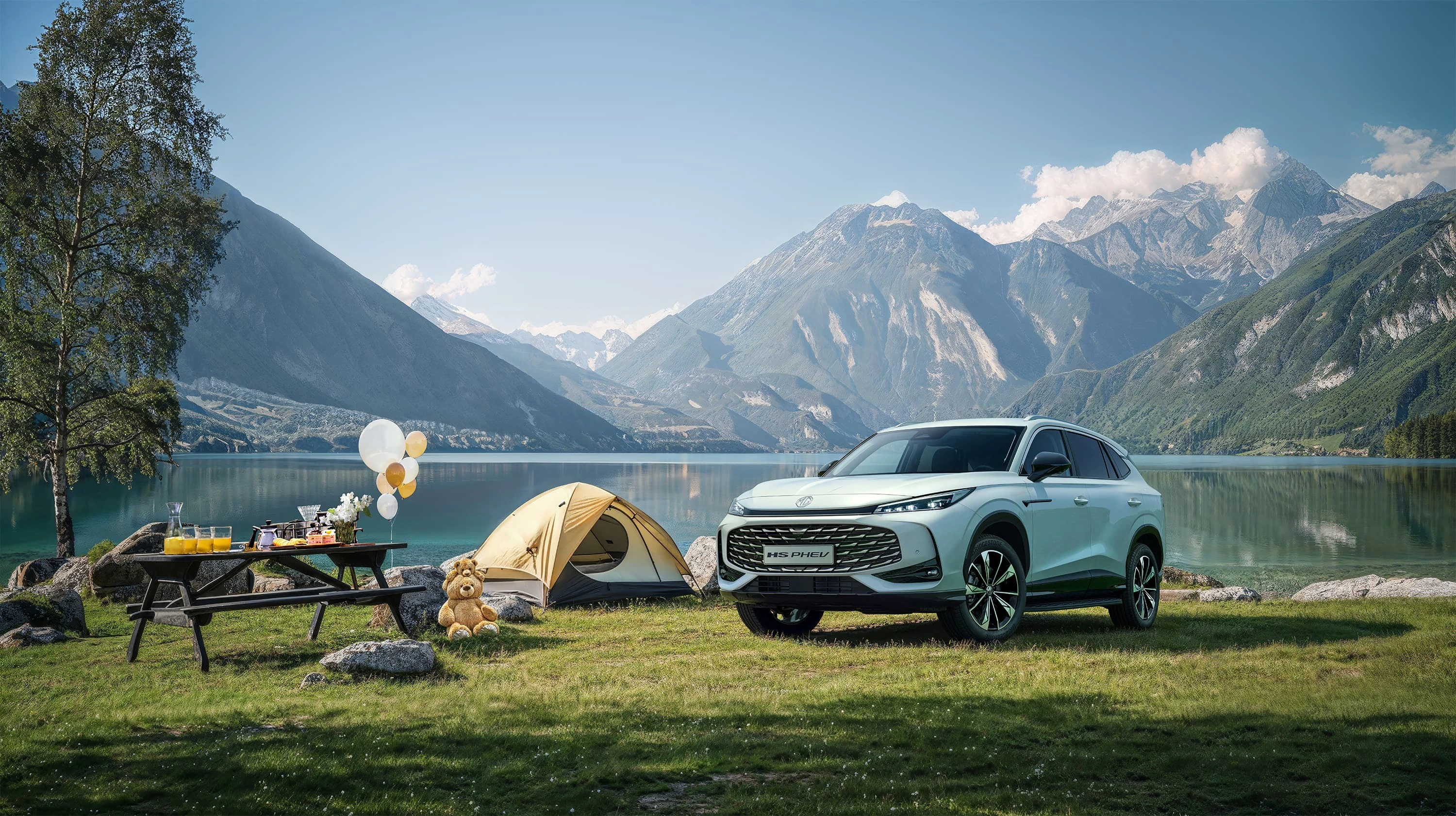 MG Plug-in-Hybrid auf der Straße