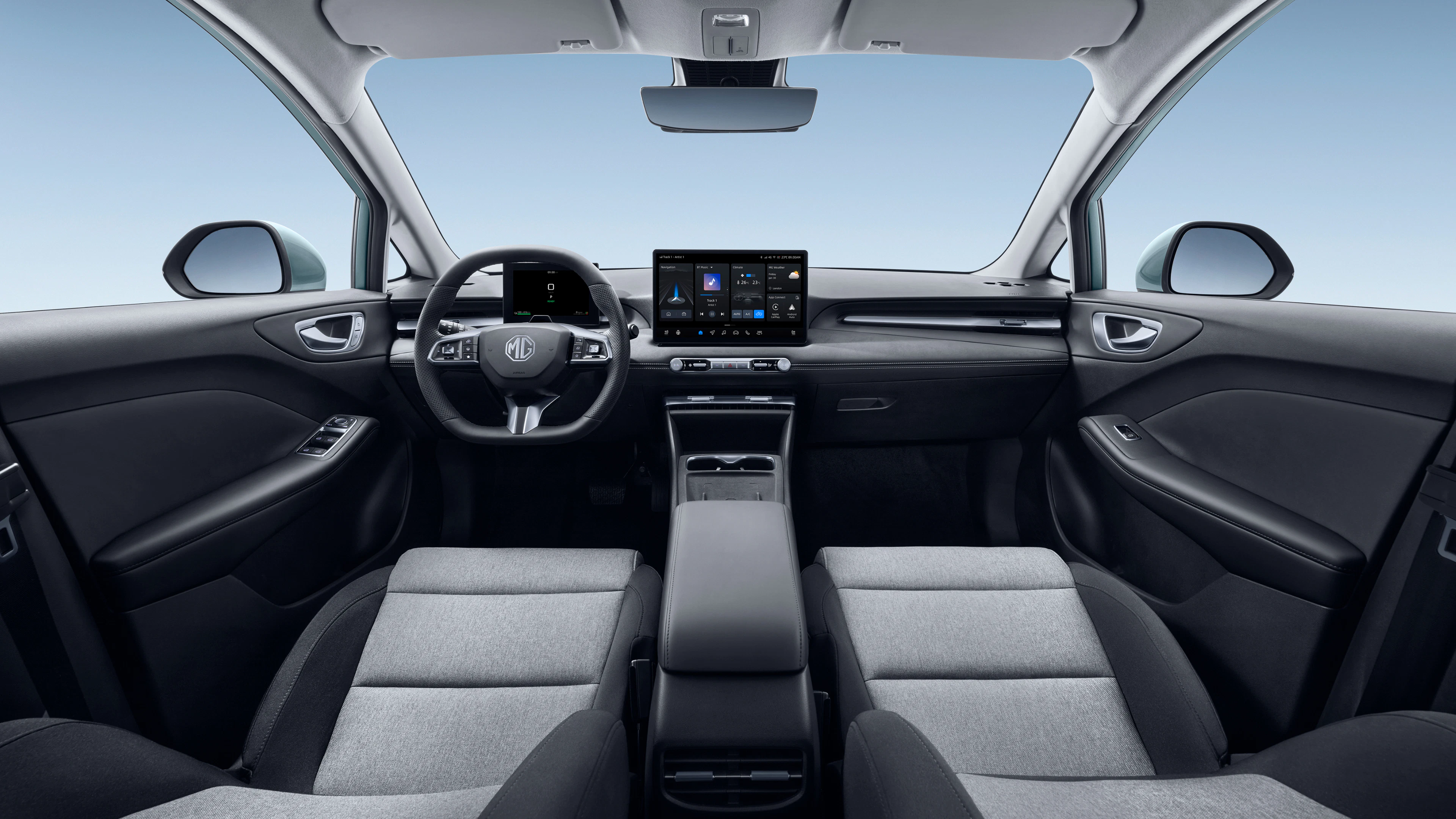 MG4 Urban interior, banco e volante